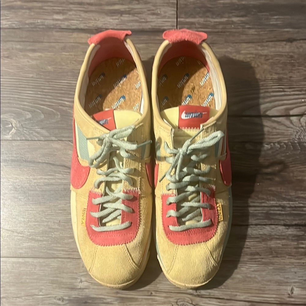 Nike Yellow and Red Sneakers
